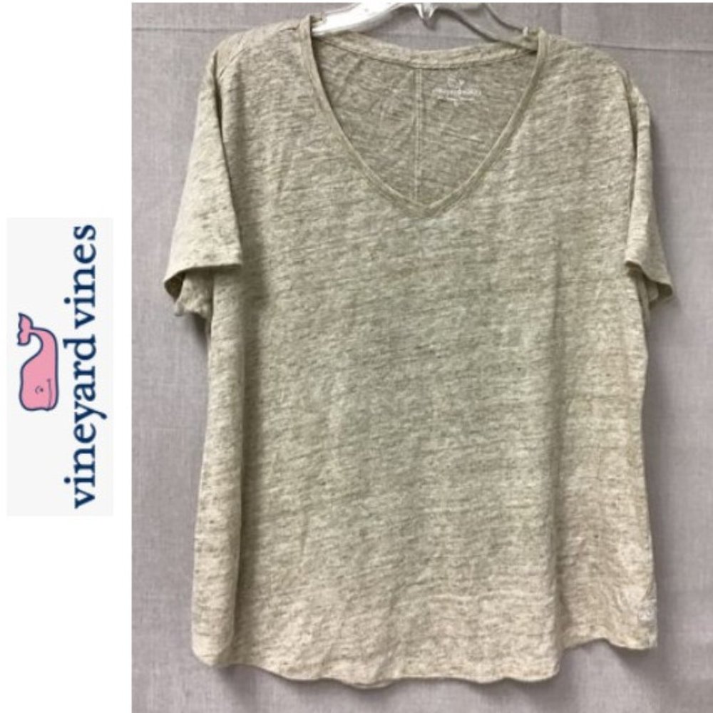 Vineyard Vines Linen T-shirt  L EUC